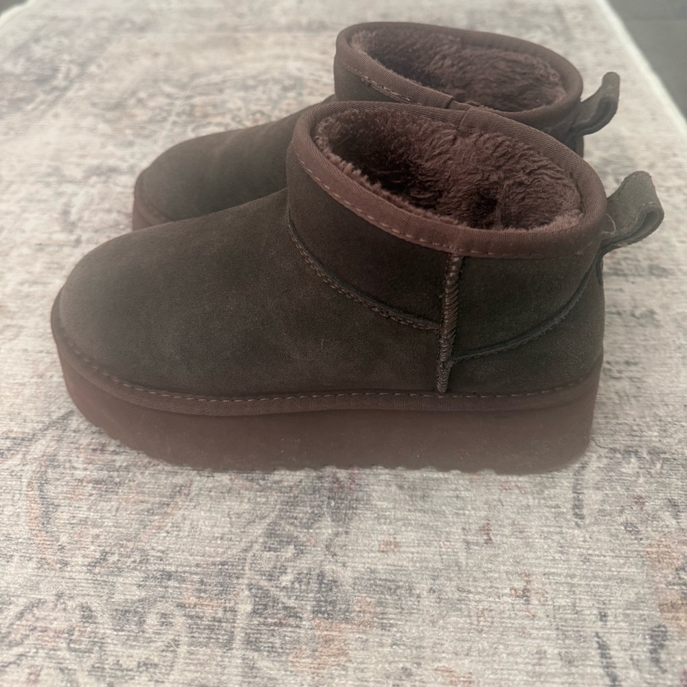Brown Platform Boots